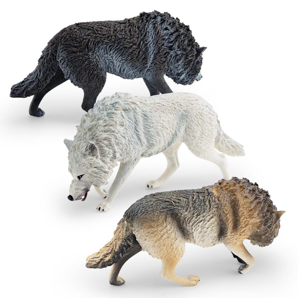 Wildlife Animal Pvc Figure Collection For Children With Lifelike North American Wolf Decor
