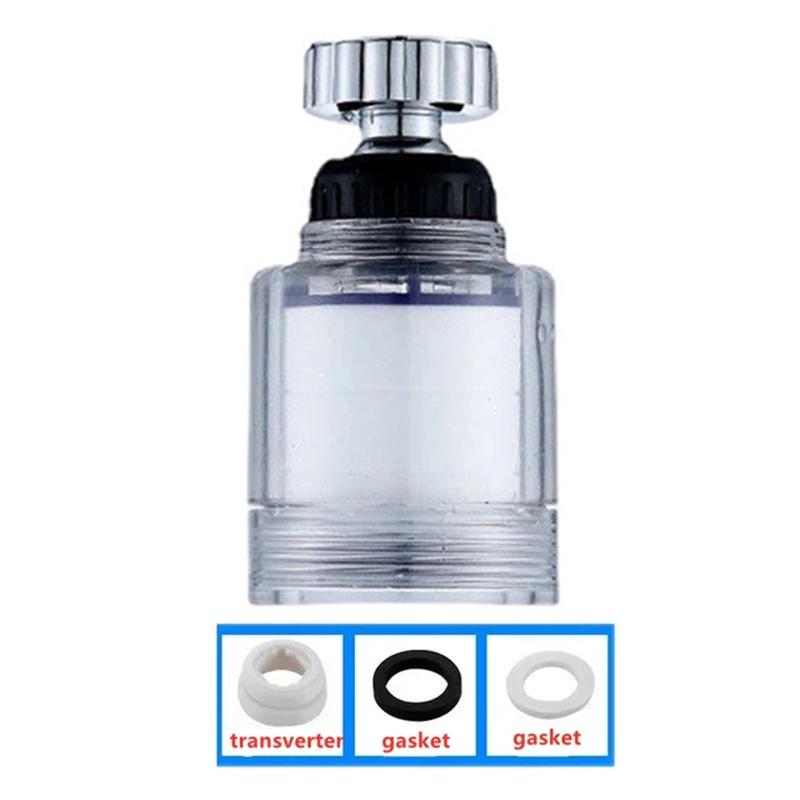 360° Schwenkbarer Wasserhahn Wasserfilter mit PP-Baumwoll-Hahnbelüfter - Entfernt Chlor & Schwermetalle für gereinigtes Wasser