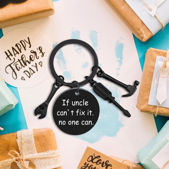 

Yousheng Father Day Keychain If Dad Can t Fix It Stainless Steel Hammer Screwdriver Wrench Dad Tools Mechanic Dad Decorative Key Tags