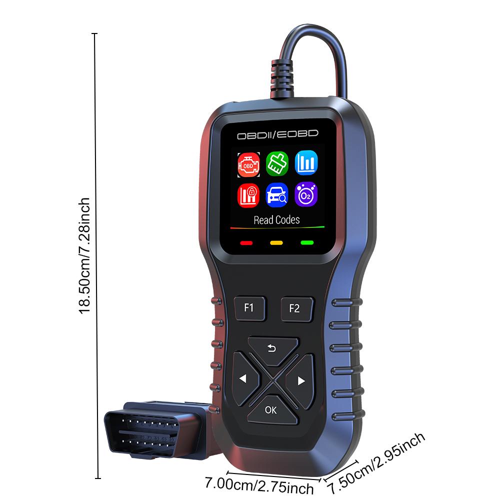 DTC Lookup K1 12 languages O2 Sensor Test Data Stream Car Diagnostic Tool Color screen display With Read Codes Erase Codes