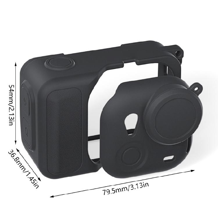 Silicone Protective Case for GO Ultra Panoramic Sports Camera Dustproof Protective Cover Lens Cover Protective Sleeve