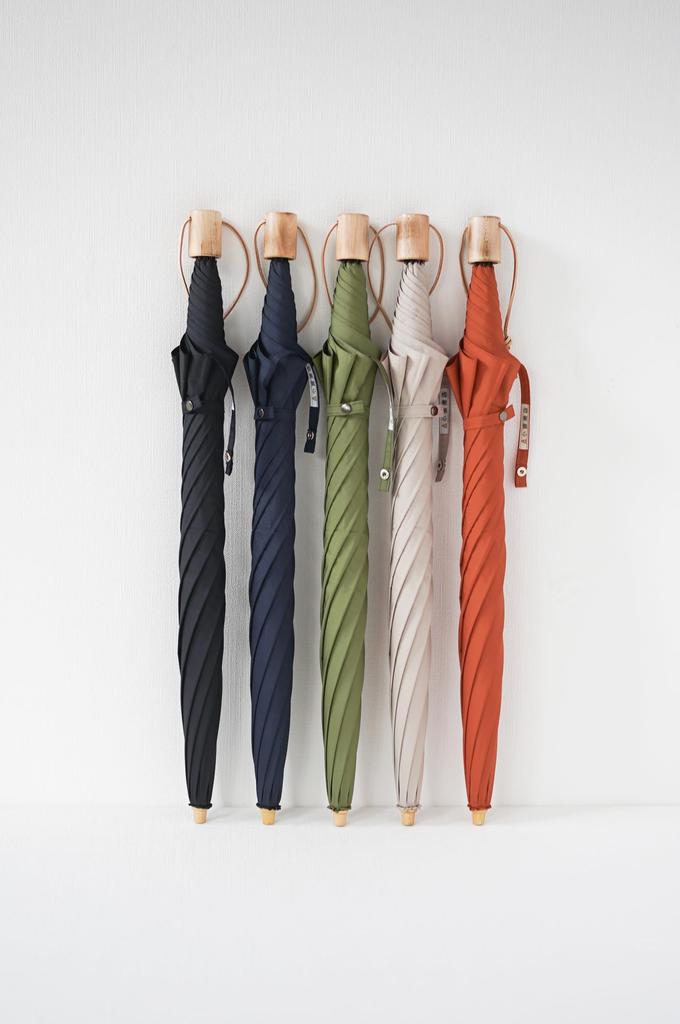 Made in Japan Miratore 55cm folding umbrella that can be carried without folding Super fabric Compact Lightweight Can also be used as a long umbrella