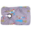 Children Hairdressing Apron Home Barber Shop Cartoon Pattern Hair Cutting Dyeing Gown CapeGray