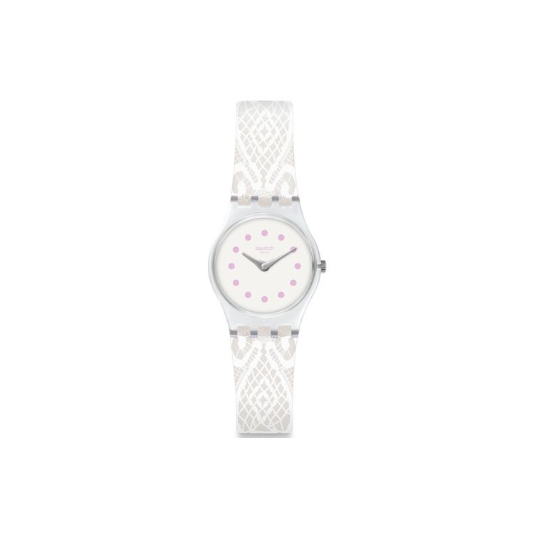 Swatch Originals Series Quartz Movement White Lace Minimalist Watch Women watches LK394 White