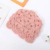 New Winter Crochet Hats for Women Beanie Caps Flowers Handmade Knitted Hat Female Lace Hat Chapeu Feminino Gorras