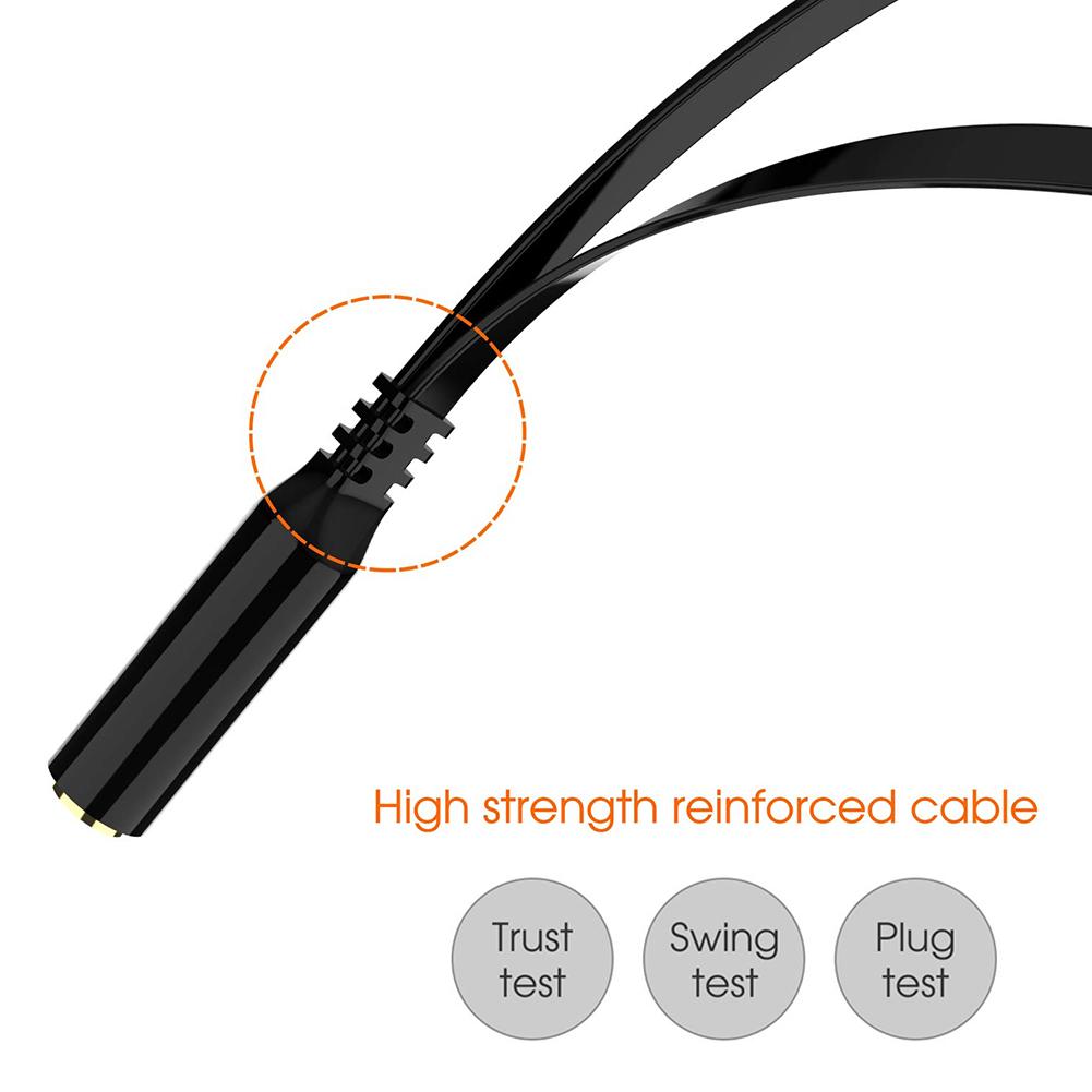 Headset Splitter Cable Mini for PC 3 
