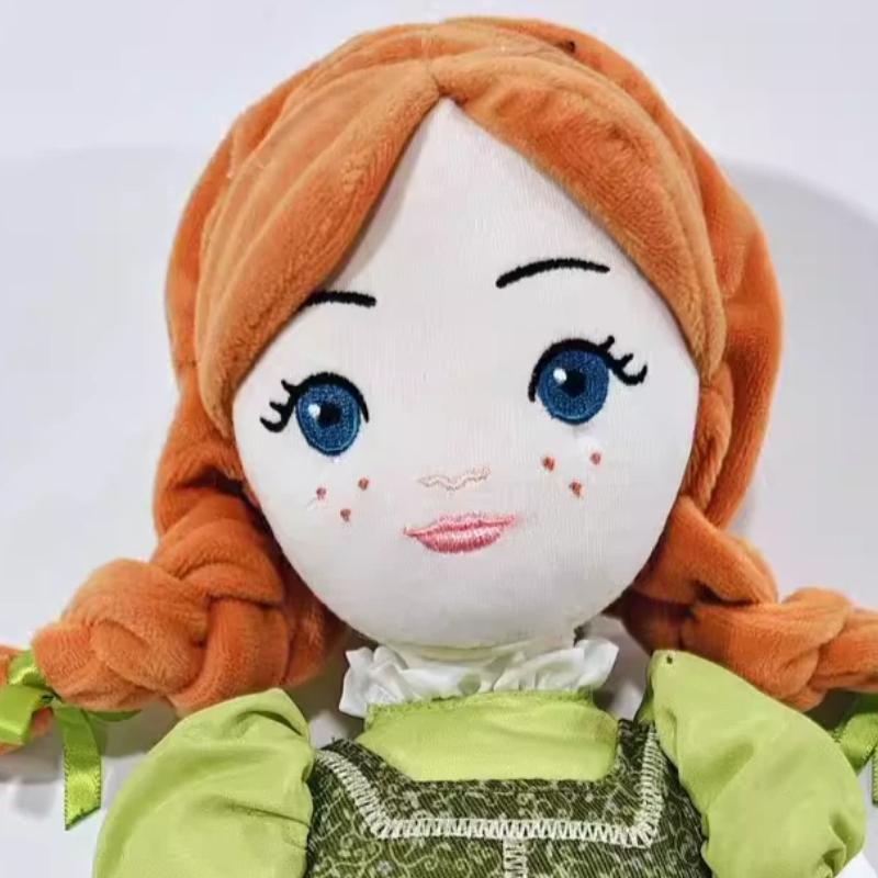 Gefrorene Anna Prinzessin Cartoon Plüschtier Weiches Kuscheltier Komfort Lappen Spielzeug Schlafenszeit Begleiter Geschenk für Kleine Mädchen Kleinkinder