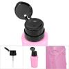2Colors 230ML Plastic Nail Art Polish Remover Liquid Alcohol Pump Dispenser Empty Bottle