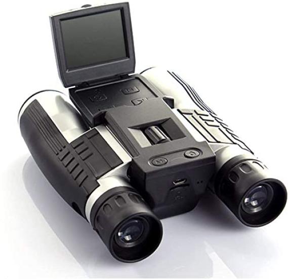 1080P Binocular Camera, Binocular Video Camera, Recording, 12x High Magnification, Full HD Digital Camera Telescope with 2" LCD Screen