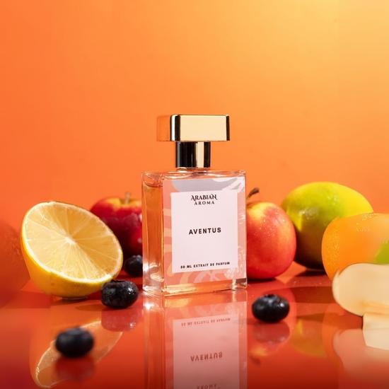Arabian Aroma Aventus Unisex-Parfüm | Langanhaltender Duft für Männer und Frauen | Fruchtige, süße, ledrige, moschusartige und zitronige Noten