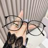Vintage Round Reading Glasses Women Simple Clear Lens Eyewear Anti Blue Light Prescription Eyewear HD Far Sight Eye Protection