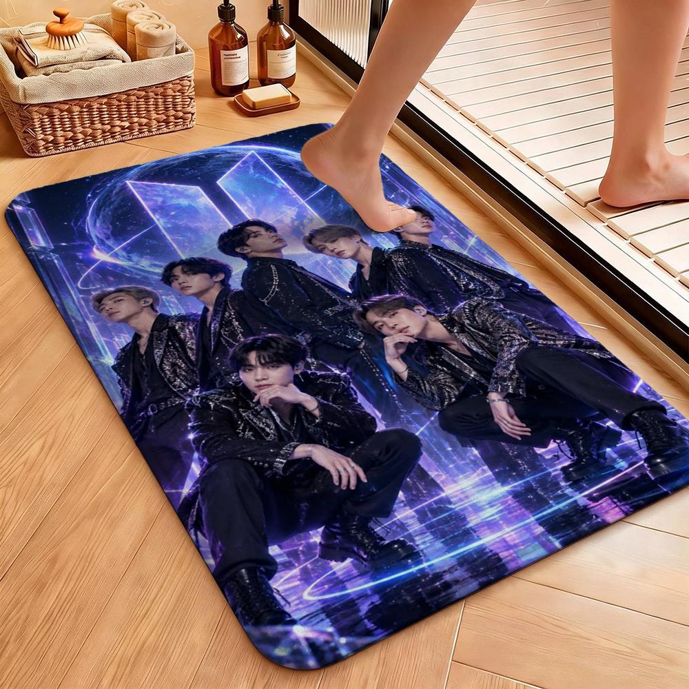 Seventeen Chibi Art Carpet Soft Rug Plush Rug Thick Rug Kitchen Floor Mat Hallway Runner Low Maintenance
