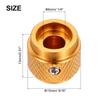 uxcell Set of Metal Guitar Volume Tone Control x with Set for Electric Guitars and Gold Finish 8-Piece Knobs, Dome-Shaped & Knobs, 1/4" 9/16" Screws,
