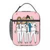 Cartoon Doctor Nurse Lunch Bag Enfermera En Apuros Grocery Casual Lunch Box For Adult School Cooler Bag Designer Tote Food Bags