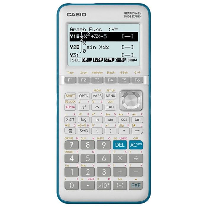 Grafikrechner - casio - graph 35+e ii - Grafikdisplay - Farbe blau - Batteriebetrieben