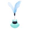 Feather Attachment Suction Cup Cat Teaser Wand Tumbler Design Anti-Boredom Tumbler Base Feather Self Play Teaser Wand Solo Play