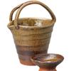 Sake Tokkuri and Ochoko Bottle and Diameter 12 X X Height Bizen Haimuki with Mino for Cold Sake Ale-net Set, (Sake Cup) Set, 10.4 15.5cm, 400ml,