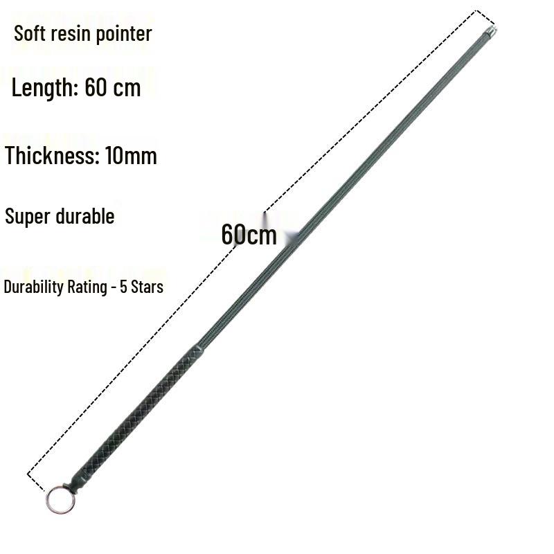 Bamboo Rattan Cane for Teachers: Soft Resin Whip Baton for Classroom and Home Instruction