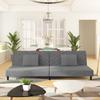 Vidaxl 2-Seater Sofa With 2 Cushions, Light Grey, Upholstered In Velvet