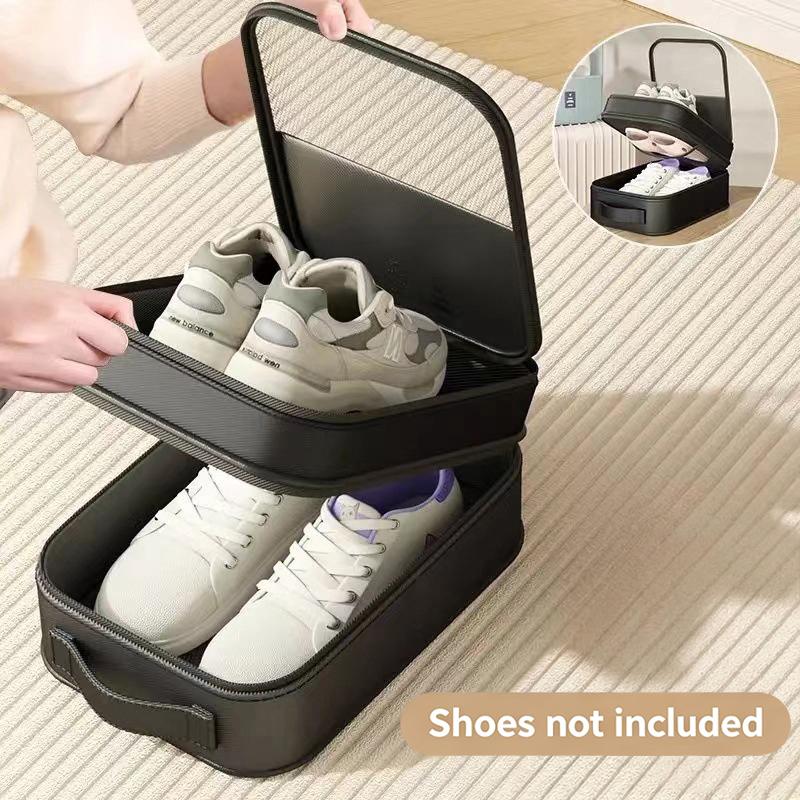 Portable Shoe Bag Dustproof Waterproof Large Capacity Foldable Storage Organizer for Travel Gym Daily Use 1Pcs