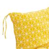 High Back Chair Cushion Geometric Print Rocking Chair Cushion Seat And Back Cushion with Straps for Outdoor Patio Chair