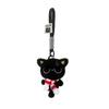 Sleepy Black Cat Plush Keychain Soft Car Key Ring New Bag Charms  School Bag Decoration