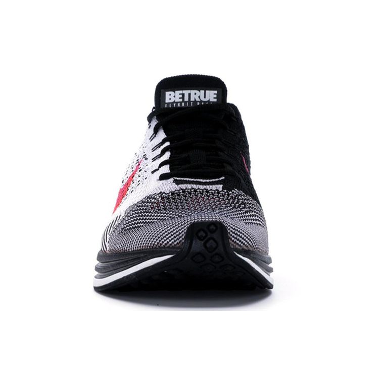 Nike Flyknit Racer Be True Unisex Sneakers White Black-Multi-Color 902366-100