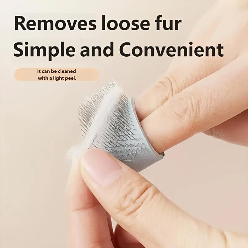 Mini 3-in-1 Haustierbürste, Ausbürstwerkzeug, Massagebürste & Gesichtsreinigungskamm | Feinzahnkamm Geeignet für Katzen, Hunde
