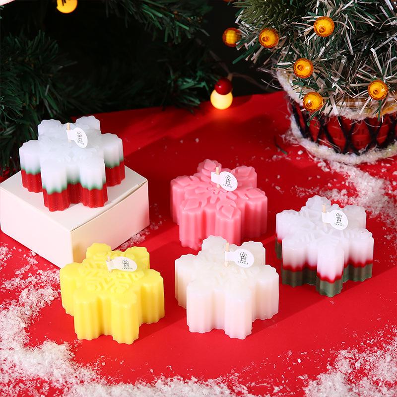 Christmas Snowflake Aromatherapy Candles: Scented Holiday Gifts