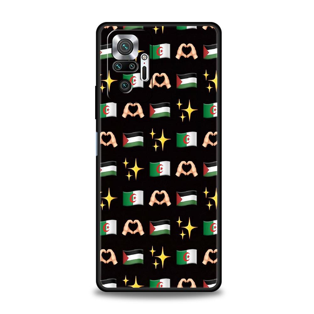 Algeria Flag Phone Case For Xiaomi Redmi Note 14 13 5G 10 11 12 Pro Plus 4G 14C 13C 12C 10C Black Cover