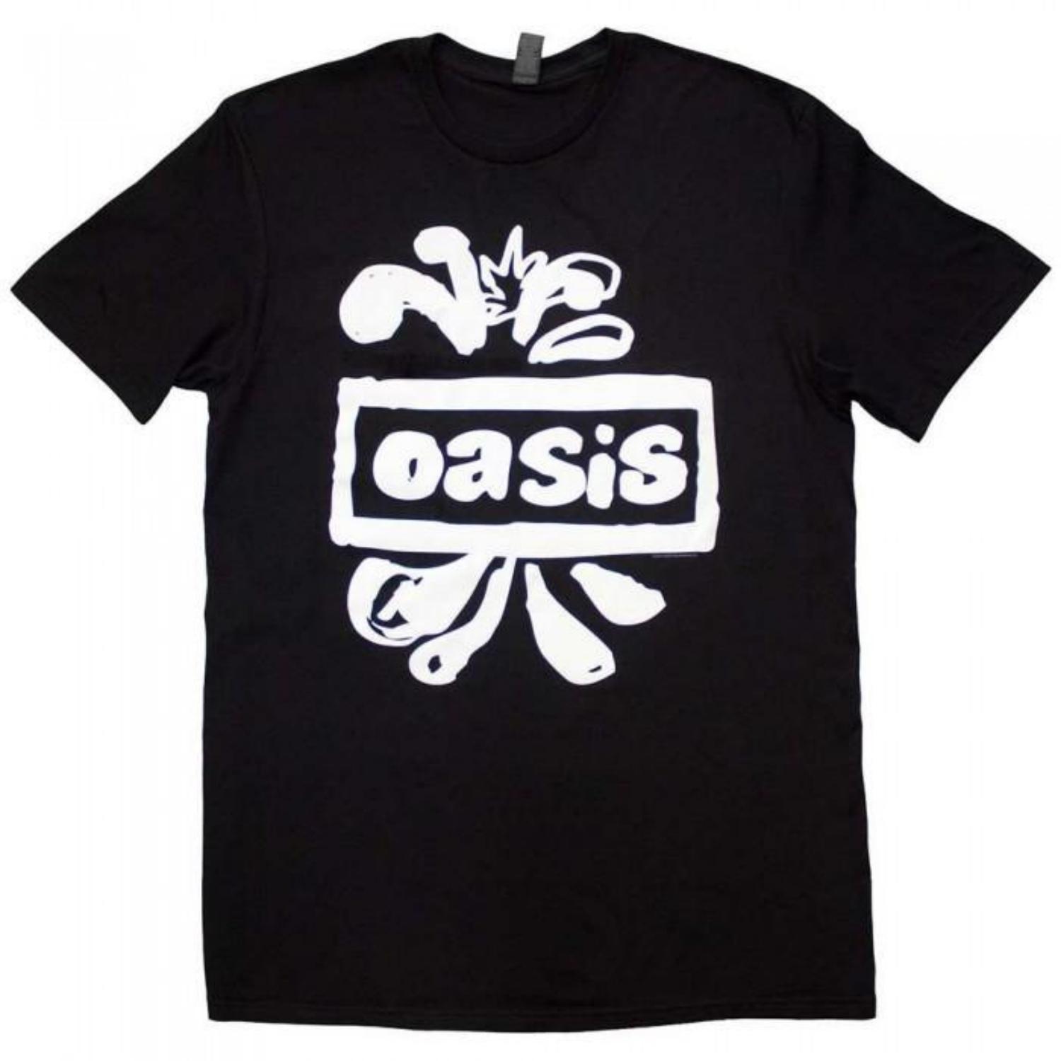 Oasis Unisex Adult Splat Logo T-Shirt S чёрный