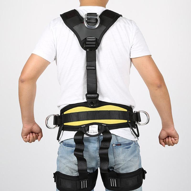 Only Shoulder Strap Climbing Harness Thicken Waist Safety Harness Tree Work Rock Climbing Mountaineering Rescuing Belt