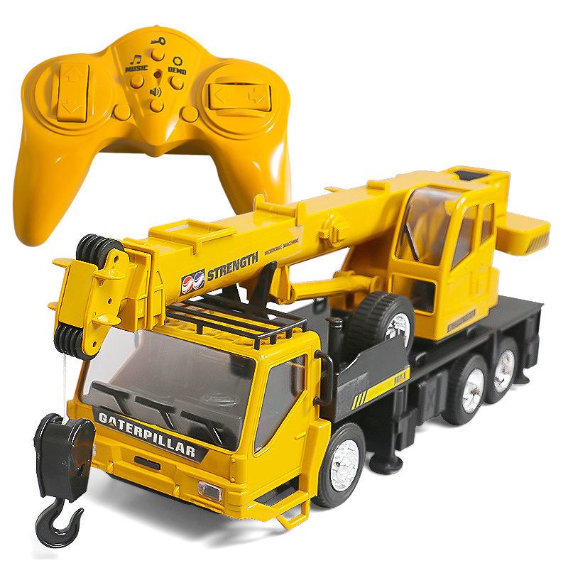 1:24 Remote Control Truck Crane Toys 2.4G Rc Lift Simulation Engineering Crane Eletric Model Children'S Toy Model Rc Car Gift