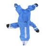 Hund Regenmantel mit Kapuze Modisch Wasserdicht 4 Beine Hunde Regenjacke Slicker für Welpen Kleine Haustiere Blau S