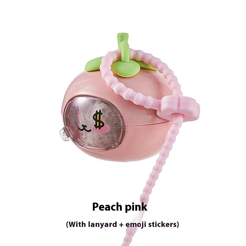 

1/4Pcs Pet Hair Capsule Fruit shape Pet Hair Collector Keychain Creative Cat Dog Hair Memorial Storage Bag Pendant