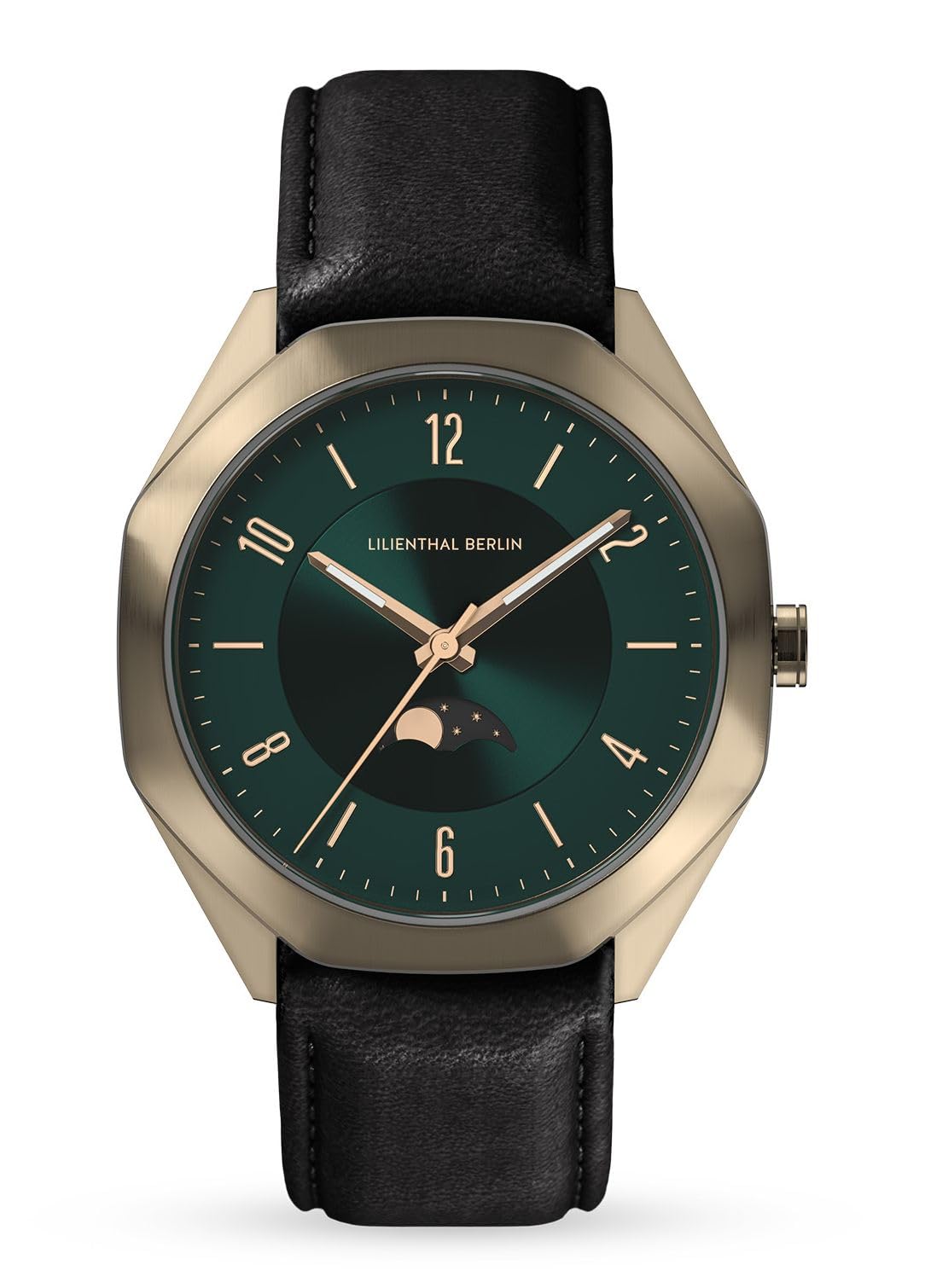 

Watch Moon Phase Made in Germany Black [Lillianthal Berlin] OM1-003-CB004BB Men s зелений