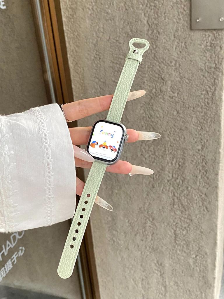 Applicable To Apple iwatchS11/S1098SE Watch with Huawei GT6/5 Single Nail Lychee Pattern Xiaomi 9pro