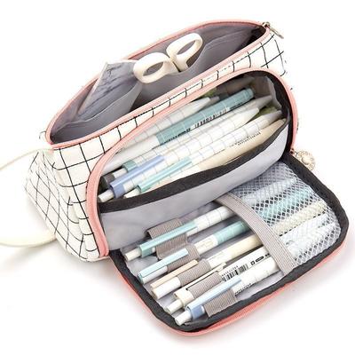Große Kapazität Bleistift Fall Kawaii Schule Stift Fall Liefert Bleistift Lagerung Tasche Studenten Bleistift Fällen Große Stift Box Beutel Schreibwaren