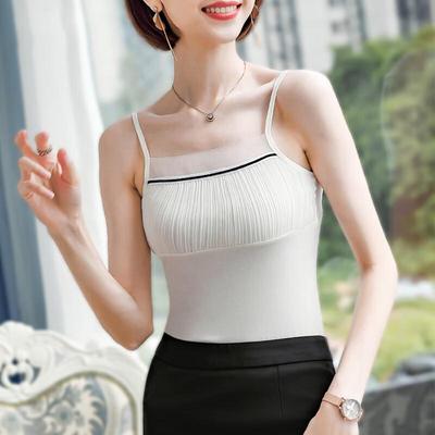 Damen Spitzen-Patchwork-Camisole-Top