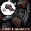Komfortables Memory-Schaum-Auto-Kopfstützenkissen, Mikrofaser-Leder-Sitzkissen, Lendenwirbelstütze, Auto-Innenraum-Nackenstütze, Taille