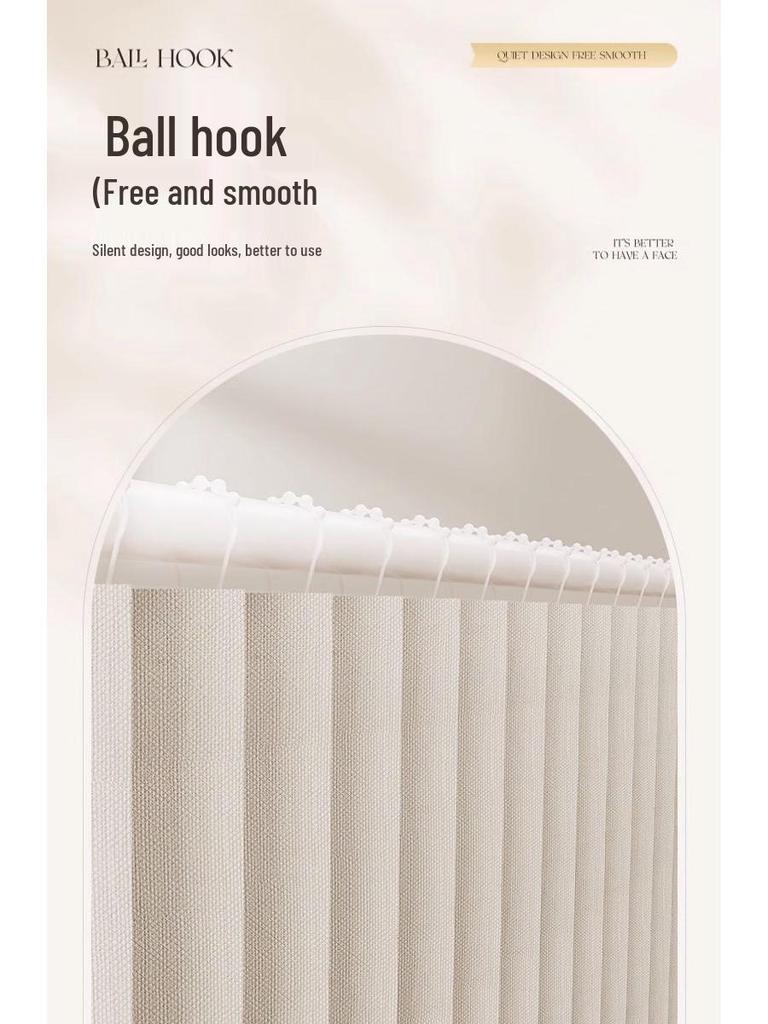 Room Divider No-Drill Folding Door Curtain for Bedroom and Living Room Privacy.
