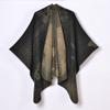 New Bawang Tea Ji Shawl Ladies Travel Photo Shawl Retro Thickened Jacquard Split Shawl