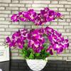 Butterfly Orchid Artificial Flowers Real Touch 7 Forks 3D Orchidea Phalaenopsis Silk Flower Home Wedding Decoration