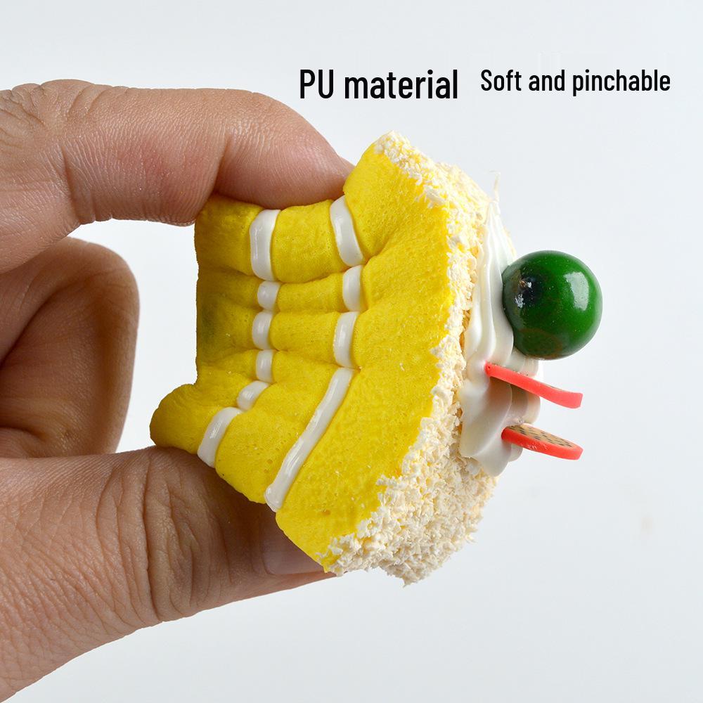 Simulación Modelo de Pan y Pastel: Juguete para niños, Accesorio de fotografía, Colgante, Juguete para apretar para postres de frutas, repostería y picnic