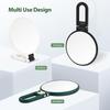 30X Magnifying Makeup Mirror, Handheld Double-Sided Folding Mirror, One Magnifying Glass and One Standard Glass, 360-Degree Rotating Adjustable Handle