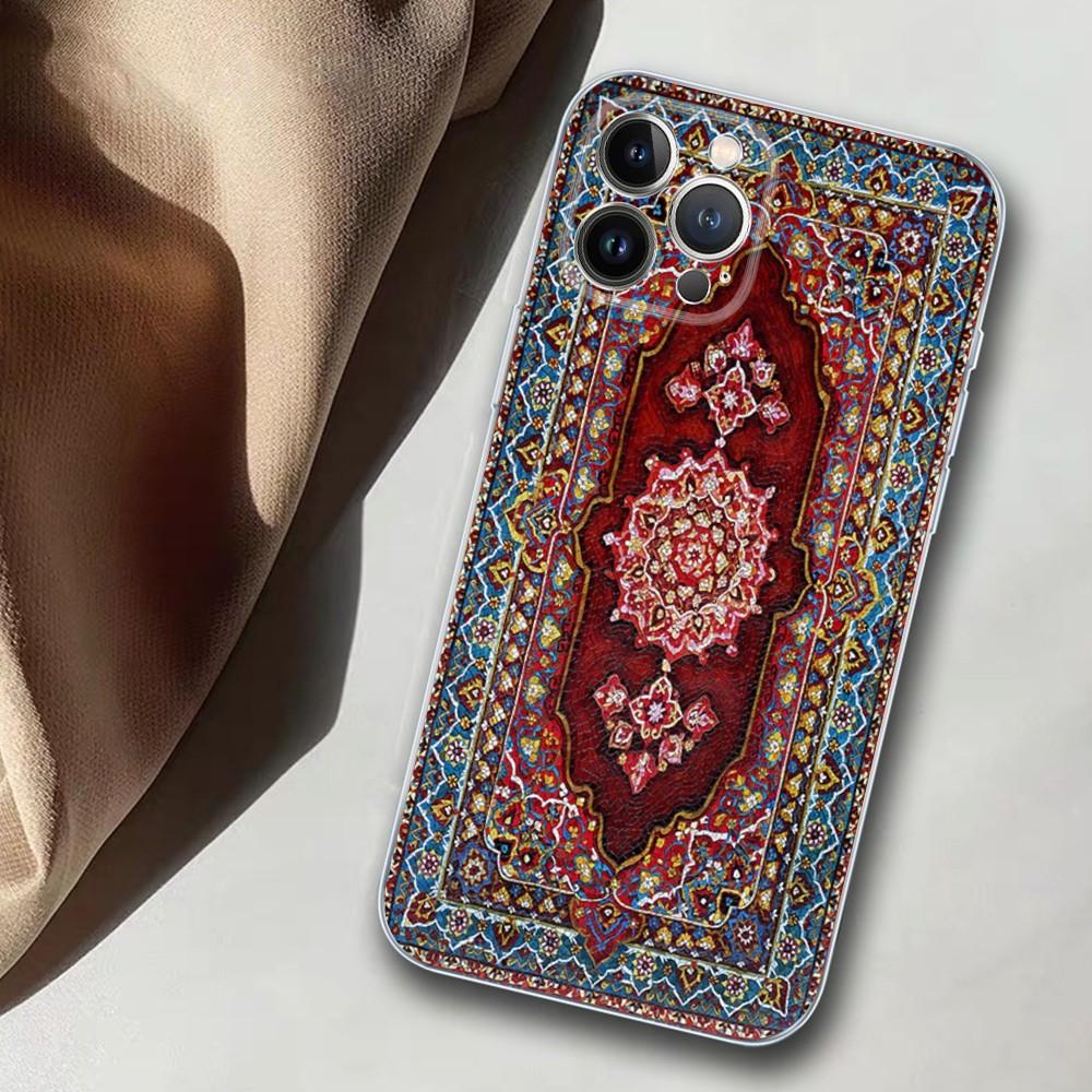 Persian Carpet Phone Case For iPhone 14 11 12 13 Mini Pro XS Max Cover 6 7 8 Plus X XR SE 2020 Funda Shell
