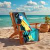 1pc C-Coraline (6) Beach Towel, Comfortable and Thick, and Swimming/Bath/Picnic/Camping Towel, Suitable for Seaside Beaches