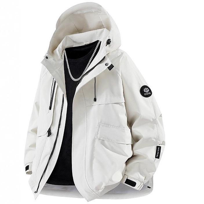Men's Trendy Hooded Windproof Waterproof Jacket - Autumn/Winter Mountain Style Outerwear