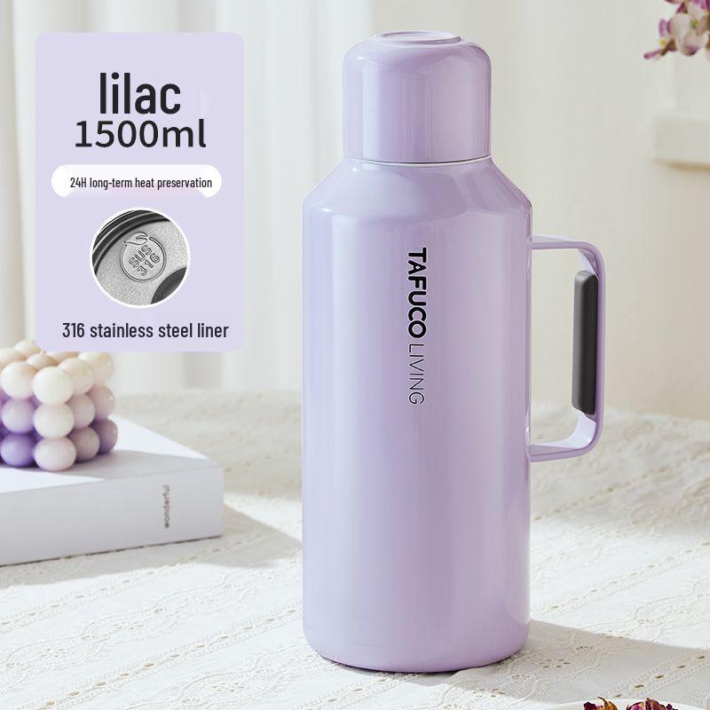 1.5L Large Capacity Insulated Stainless Steel Thermos Bottle - Food Grade Japan 316