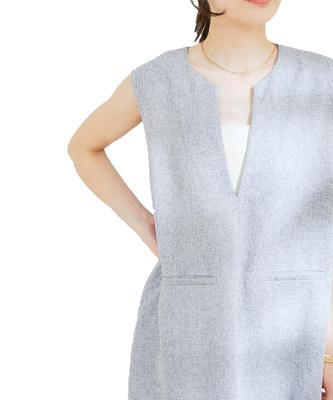 [BIS] Summer Tweed Jumper Skirt, Gray Sub (09) F BVE13200